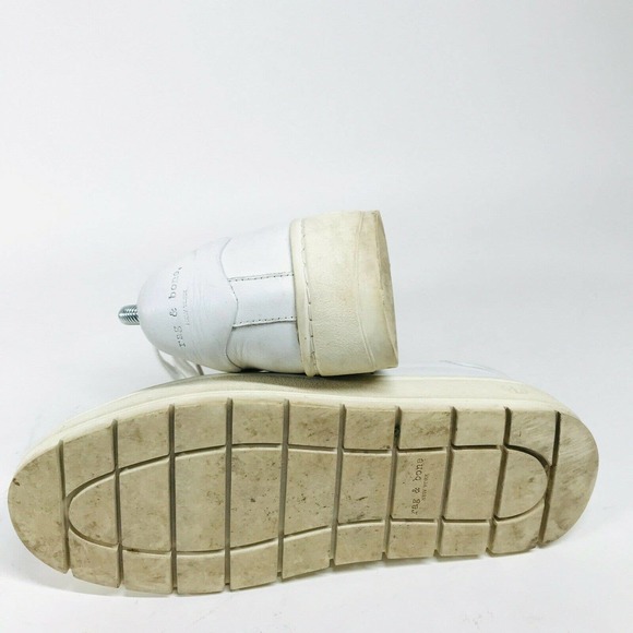 rag & bone Linden White Leather Platform Sneaker Athletic Shoes • Women's 8.5 - Picture 9 of 9